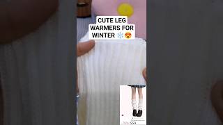 PINTEREST INSPIRED LEG WARMERS FOR WINTER 🤩❄️ amazonfinds amazonhaul amazon [upl. by Kennie751]