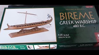 Bireme Model ship by Amati  HONEST REVIEW Unboxing [upl. by Oly]