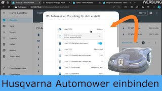 Husqvarna Automower einfach in Home Assistant integrieren  ElektrikTrick [upl. by Jamill]