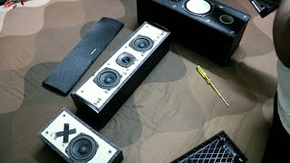 Onkyo HTS7800 Dolby Atmos speaker grill finally removed [upl. by Rudie]