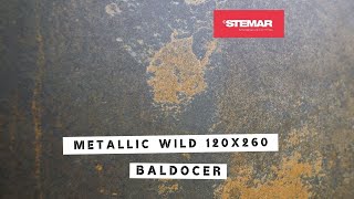 Płytka gresowa wielkoformatowa Baldocer Metallic Wild 120X260 Stemar [upl. by Acirej]