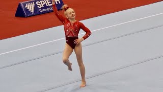 Ella Kate Parker USA  Floor Final Junior  World Cup 2022 [upl. by Anauqahs]