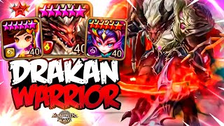 New Fire Drakan Warrior DERAGRON  Summoners War [upl. by Enirac]