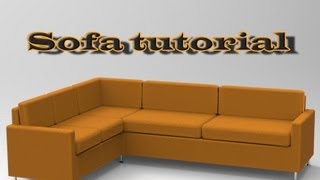 SketchUp sofa tutorial [upl. by Attalanta204]