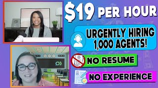 🏃🏾‍♀️ URGENT HIRES 19hr WorkFromHome Job Company Needs 1000s  NO Resume Required [upl. by Mcintyre]