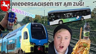 NIEDERSACHSEN IST AM ZUG met VERTRAGING en OVERVOLLE TREINEN  juulvlog [upl. by Grosmark]