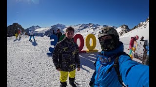 Passo del Tonale snowboard ski vacation 2022 4K [upl. by Gascony]