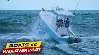 NOT THE BEST DAY TO GO THROUGH HAULOVER   Boats vs Haulover Inlet [upl. by Eico]