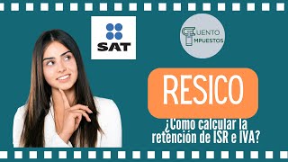 RETENCION ISR IVA RESICO [upl. by Hersch]