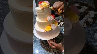 3 step cake design children day special cakecake [upl. by Nihahs]