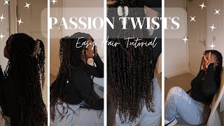 Doing my Own Passion Twists for the First Time  How To Step by Step ✂ [upl. by Yuht]