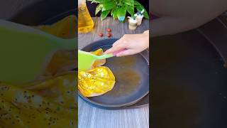 Egg pancake fry for breakfast time youtubeshorts [upl. by Irita]