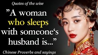 Wise Chinese Proverbs And Sayings About Life  Quotes Aphorisms Wise Thoughts [upl. by Burhans]