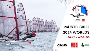 ACO 13th Musto Skiff World Championship 2024  Race Day 1 Video [upl. by Graeme]