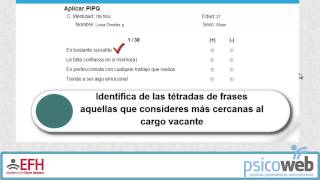 Prueba Perfil e Inventario de la Personalidad Narración [upl. by Traweek]