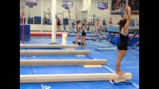 Katelyn Ohashi  Twist on beam  September 2014 [upl. by Halilad]