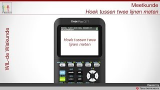 TI84 Plus CET Hoeken meten [upl. by Slyke]