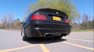 E46 M3 Supersprint Race Exhaust amp PSDesigns Velocity Stack Kit [upl. by Eirrem]