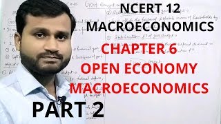 open economy macroeconomics class 12  macroeconomics class 12 chapter 6 [upl. by Aivilo]