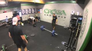 Hang Power Clean  30 reps for time  225  456 [upl. by Izzy]