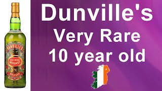 42  Dunvilles Very Old 10 Year Old Irish Whiskey Review from WhiskyJason [upl. by Nipha269]