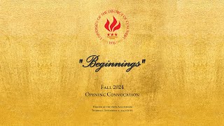 Fall 2024 Opening Convocation [upl. by Rehpotsyrhc117]