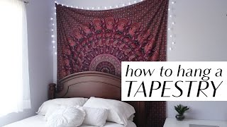 How to Hang a Tapestry in 3 Easy Ways [upl. by Chaves]