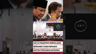 Gaya Presiden Prabowo bersulang bersama para pemimpin dunia [upl. by Scribner342]