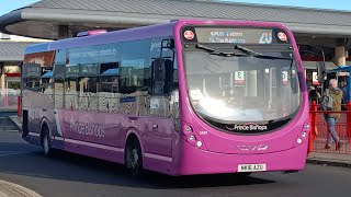 REPAINT Go North East Wright Streetlite DF 5439 Leaves Park Lane Interchange [upl. by Nelia937]