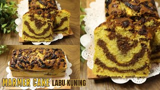 Marmer Cake Labu Kuning yang Lembut dan Moist dengan 3 Telur [upl. by Acebber]