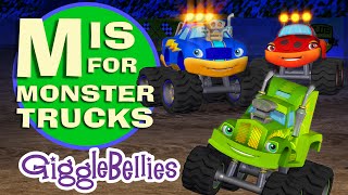 Monster Trucks Learn the Alphabet  ABCs  Episode 01 [upl. by Gabey]