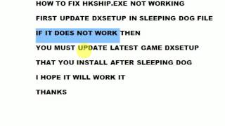 HKSHIPexe not working fix PLEASE WATCH NEW VIDEO [upl. by Eirot]