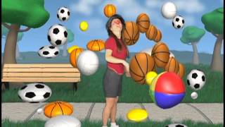 Spanish for Kids  Balls Sports  Pelotas [upl. by Recor]