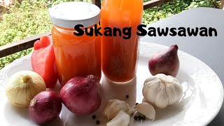 SUKANG SAWSAWAN  HOMEMADE SPICED VINEGAR  SPECIAL VINEGAR DIP [upl. by Sadnak]