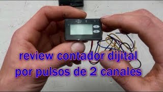 review contador dijital por pulsos de 2 canales [upl. by Ididn]