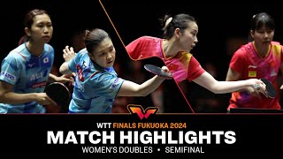 HashimotoSato vs ChenQian  WD SF  WTT Finals Fukuoka 2024 [upl. by Kirbee]