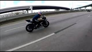 Motorcycle Wobble Save at 130MPH [upl. by Nahshun]