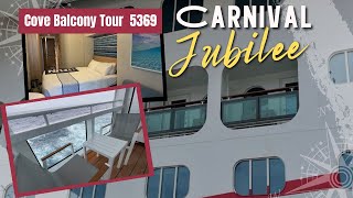 Carnival Jubilee  Cove Balcony 5369 Tour [upl. by Notsgnal691]