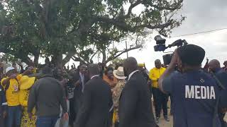 Chamisa arriving at Zaka rally [upl. by Benildis]