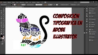 6 Composición Tipografica en Illustrator [upl. by Pilihp]