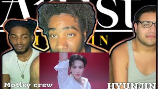 Artist Of The Month Motley Crew covered by Stray Kids HYUNJIN현진  October 2021 4K Reaction [upl. by Alleroif]