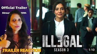 Illegal 3  Official Trailer Reaction  Chai With Supriya  Neha Sharma  Piyush Mishra  JioCinema [upl. by Acirt]