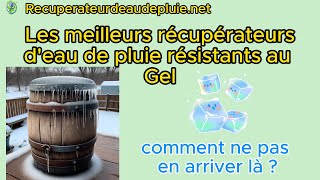 Récuperateur deau de pluie résistant au gel  Les meilleures modèles [upl. by Acinnor]