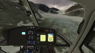 H125 Helicopter Mountain Landing Practice in MSFS [upl. by Swayne]