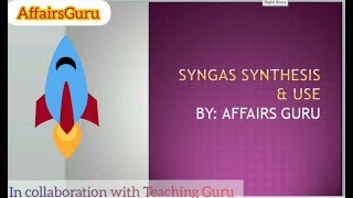 Syngas Synthesis and Use amp Properies [upl. by Alodee]