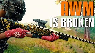 Ok The AWM Is Broken  PUBG [upl. by Akeret]