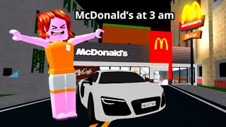 Roblox drive to mcdonalds at 3am… [upl. by Sinnelg513]