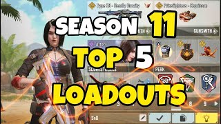 TOP 5 LOADOUTS in SEASON 11 of COD Mobile [upl. by Dhar]