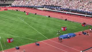 Keely Hodgkinson 800m World Lead and national record in London Diamond league 2024 stand view [upl. by Aitnwahs]