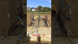 Reinforcement rebar installation for intake structure reinforcement rebar shorts [upl. by Gnort]